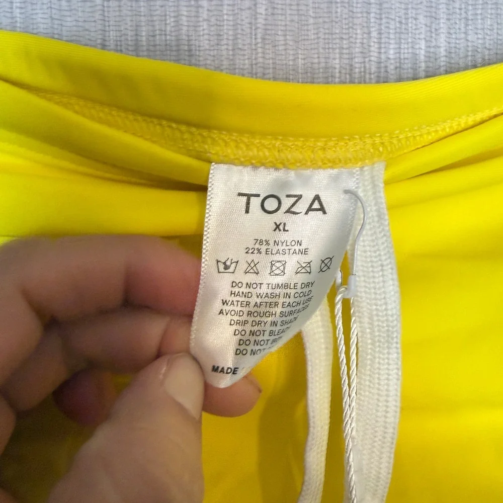 Toza Solar Yellow Men's Swim Brief Size XL